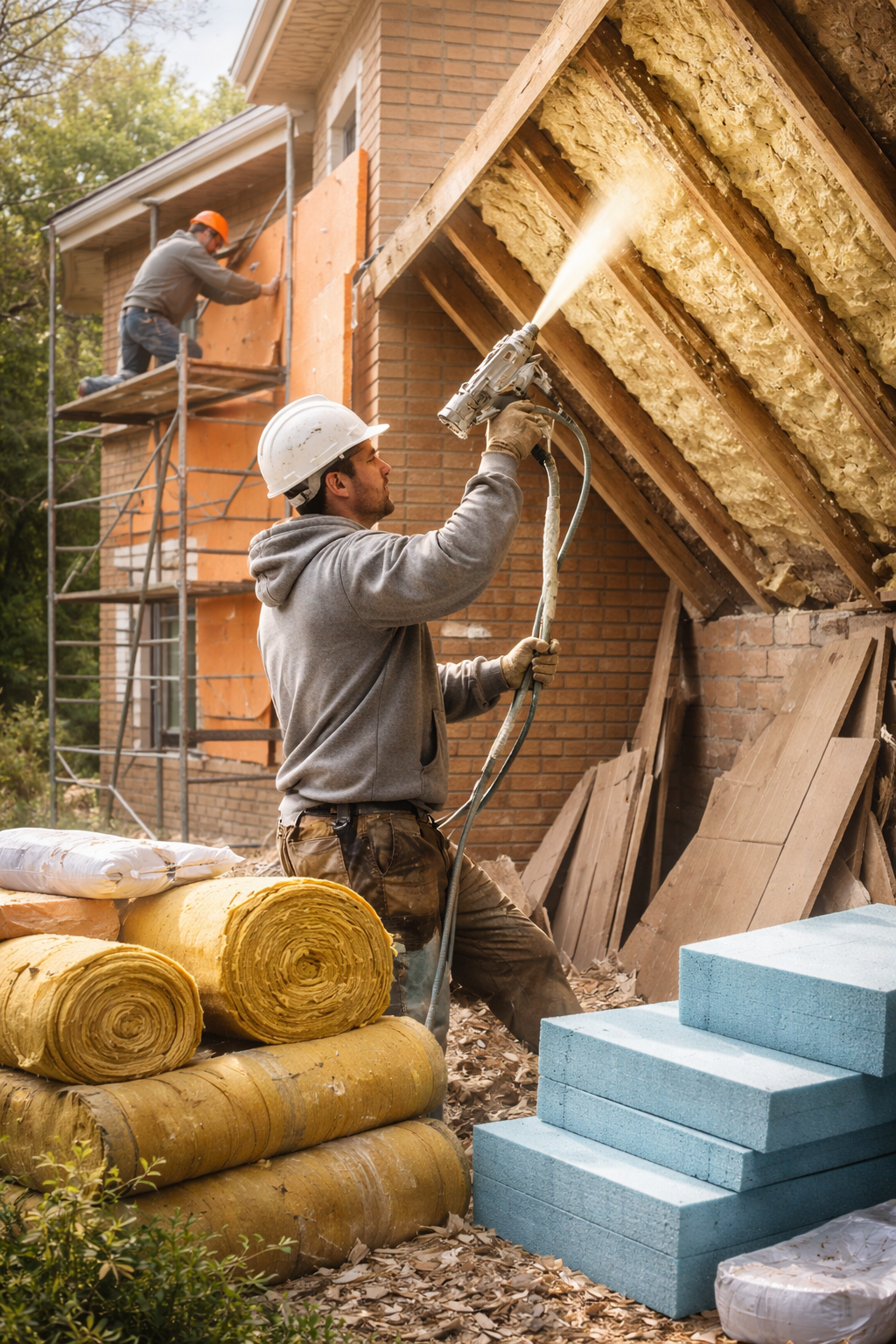 Утепление домов в Петрозаводске под ключ от 4263 руб/м2 | Профессионально — ТепломастерПтр