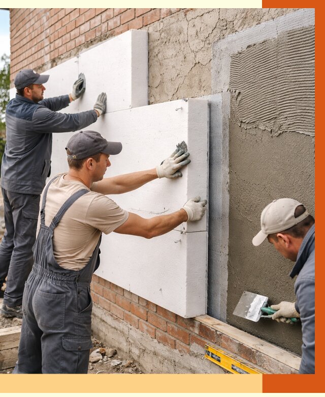 Утепление кирпичного дома в Петрозаводске от 4263 руб. под ключ | ТепломастерПтр