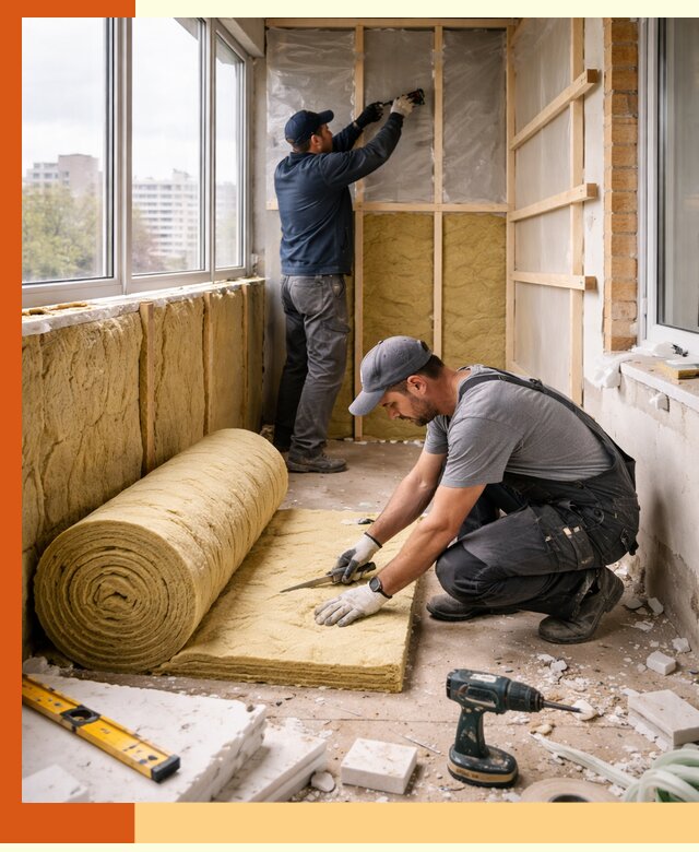 Утепление балкона под ключ в Петрозаводске качественно и быстро