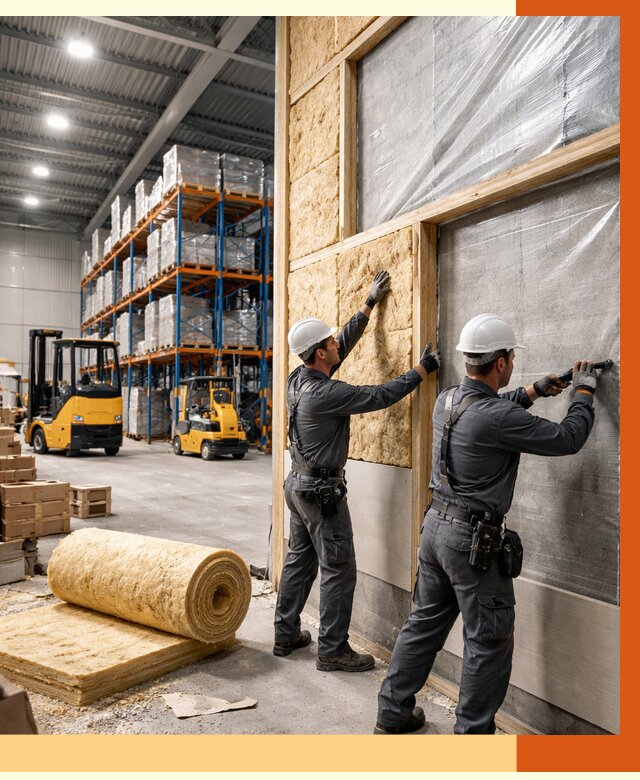 Утепление склада с техникой в Петрозаводске от 4263 руб./м2 — комплексно под ключ | ТепломастерПтр